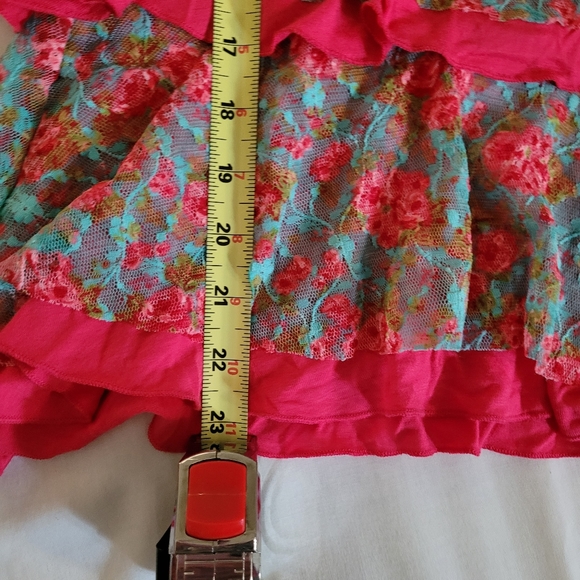 Xs - Sybilla - Floral tank top - pink blue - Picture 8 of 11